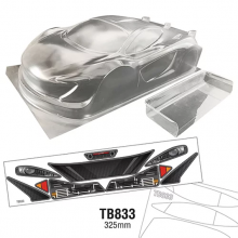 Team C 1 8 GT TB833 Clear Lexan Bodyshell 325mm