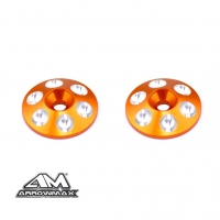 Alu Rear Wing Shims (Orange) (2)